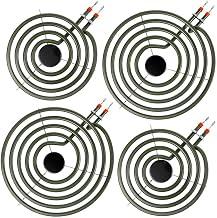 S-Union 4 Pack MP22YA Electric Range Burner Element Unit Set - 2 pcs MP15YA 6" and 2 pcs MP21YA 8" Replacement for Hardwick & Kenmore & Maytag & Norge & Whirlpool Electric Range Stove
